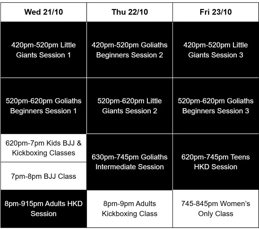 GIANT Hapkido Colour Belt Grading Test Schedule Released